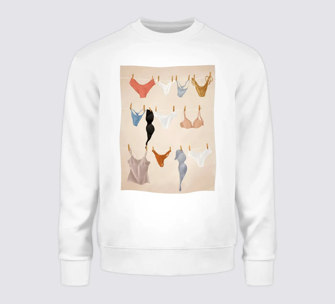 Underware felpa da Flow Line