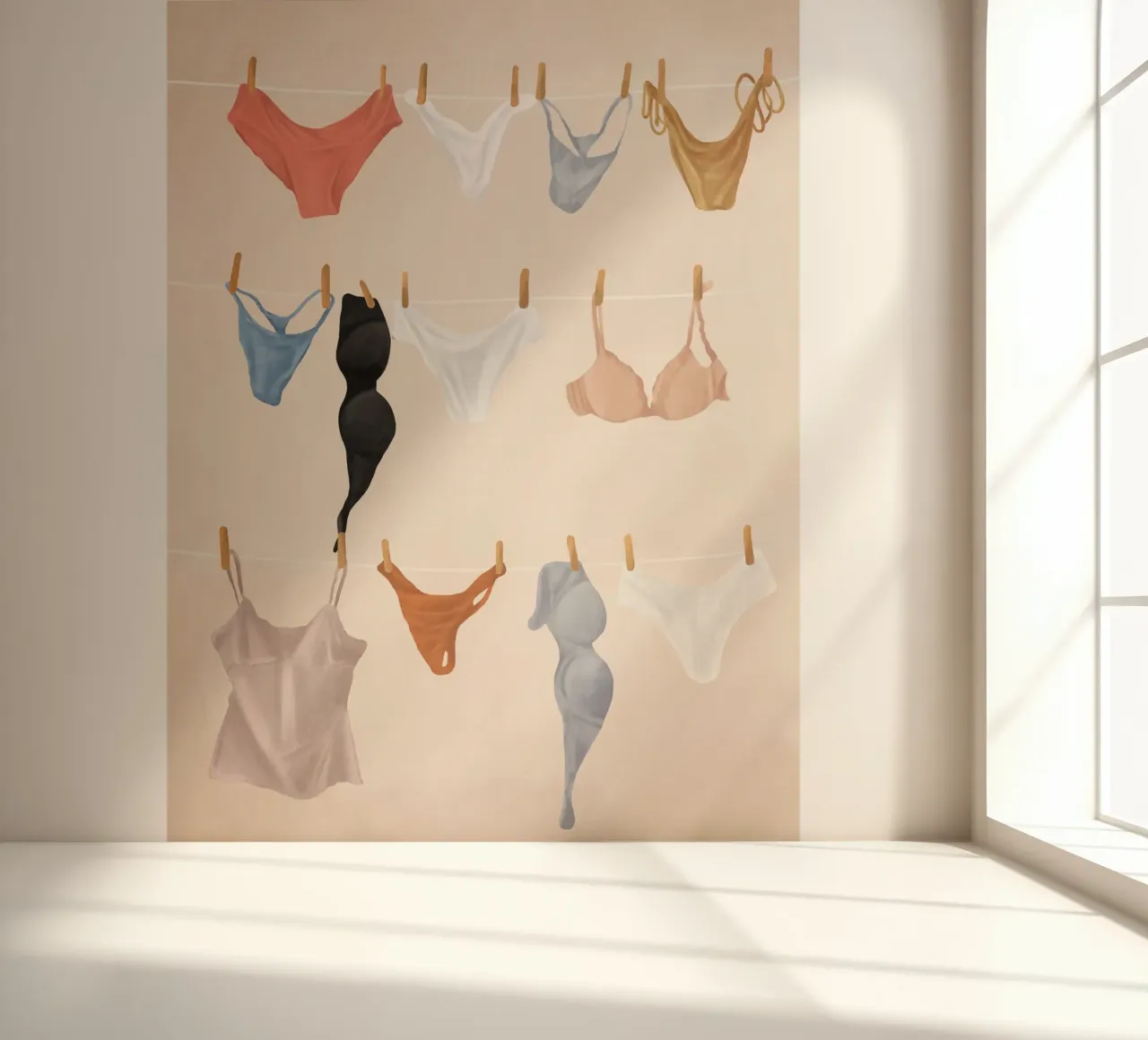 Underware fotobehang van Flow Line