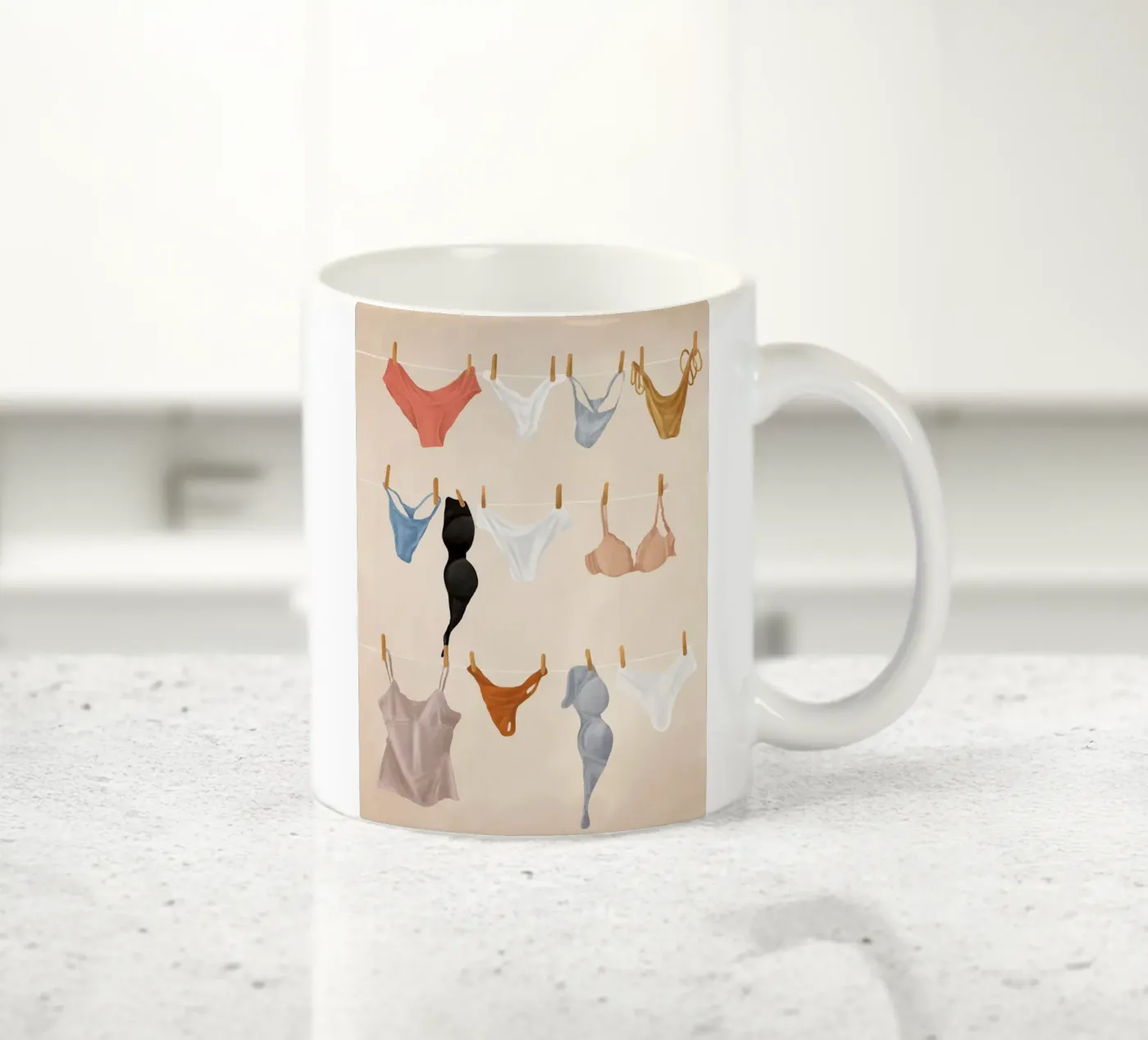 Underware ceramic mug by Flow Line