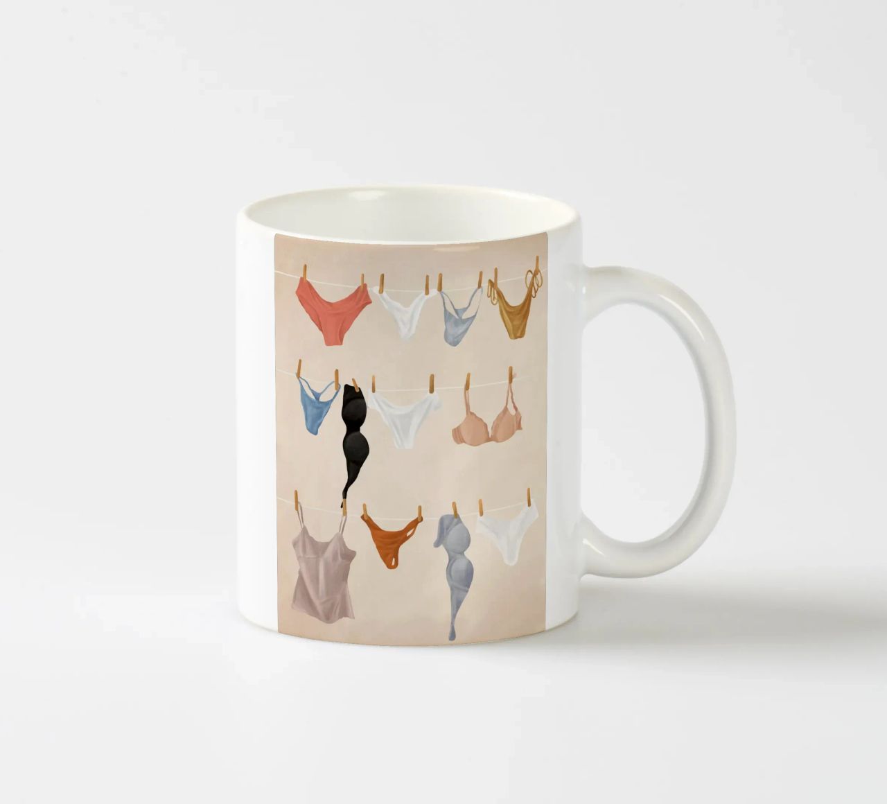 Underware tazza in ceramica da Flow Line