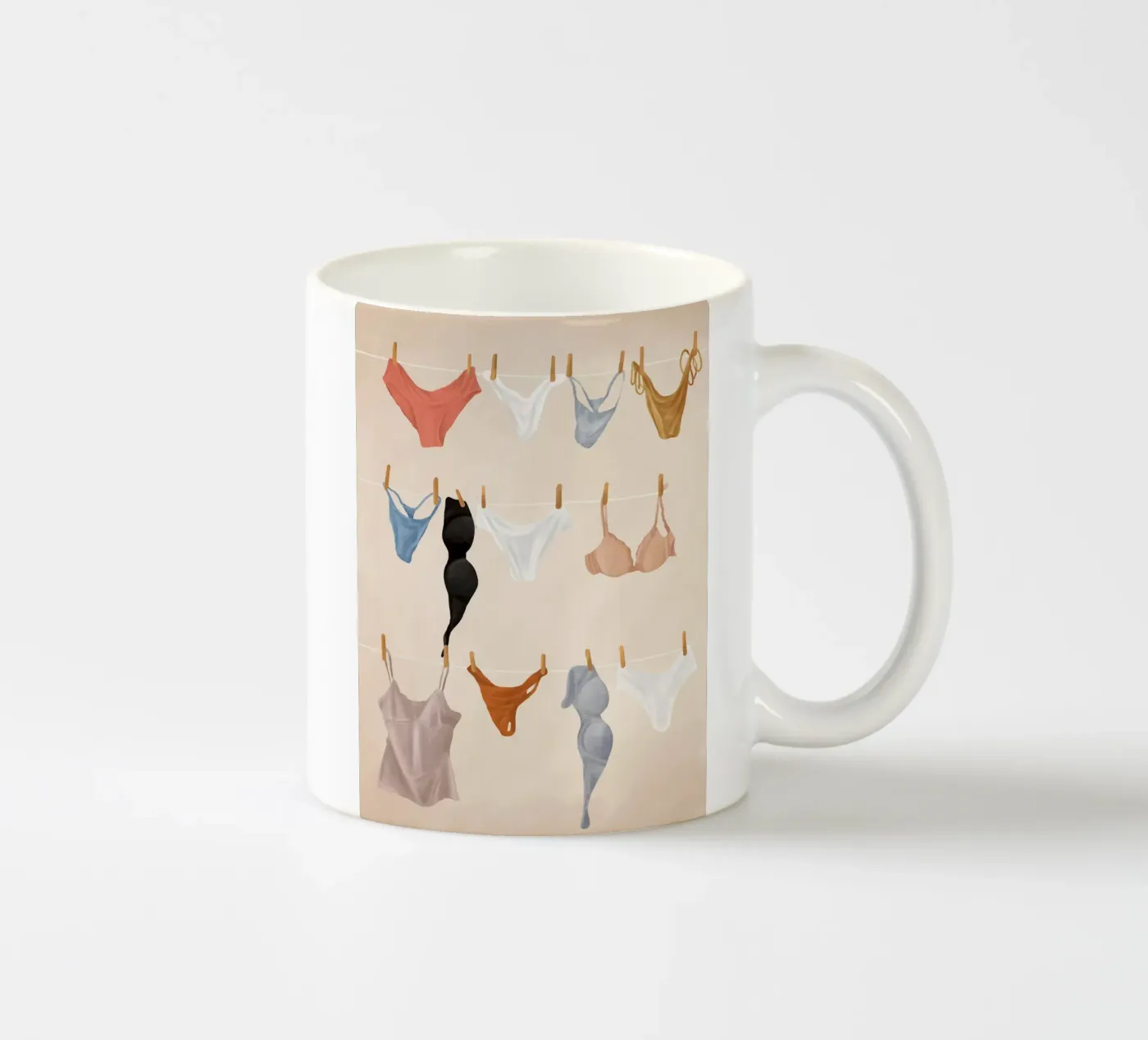 Underware ceramic mug by Flow Line