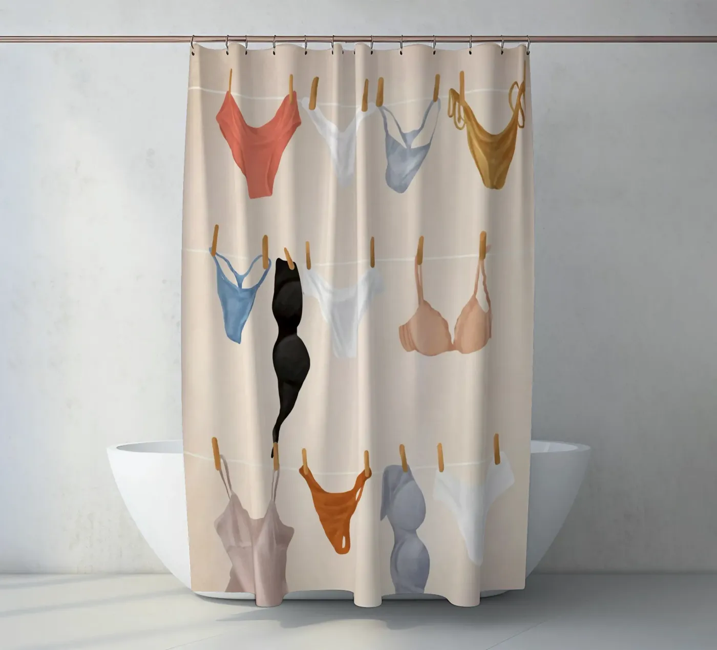 Underware Duschvorhang von Flow Line