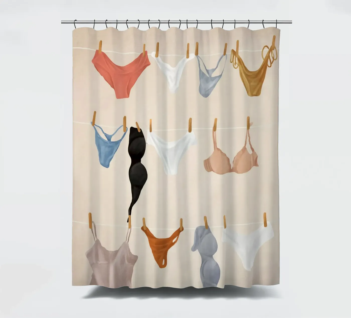 Underware Duschvorhang von Flow Line
