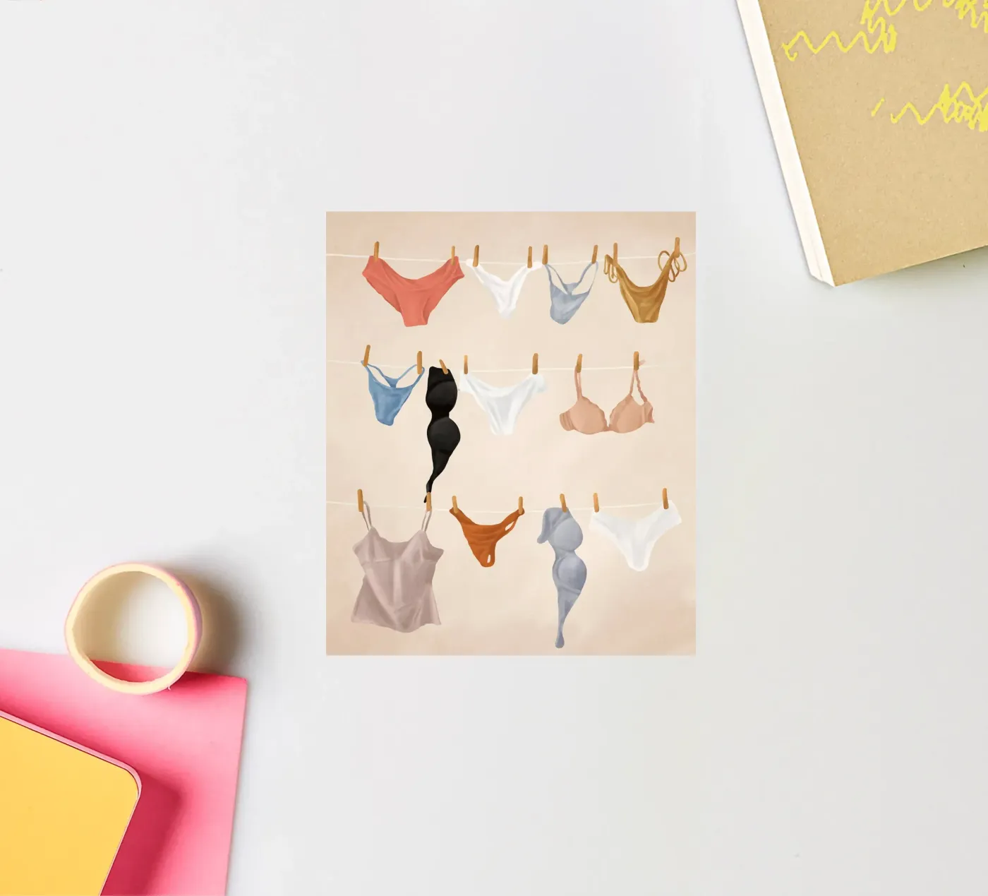 Underware sticker van Flow Line