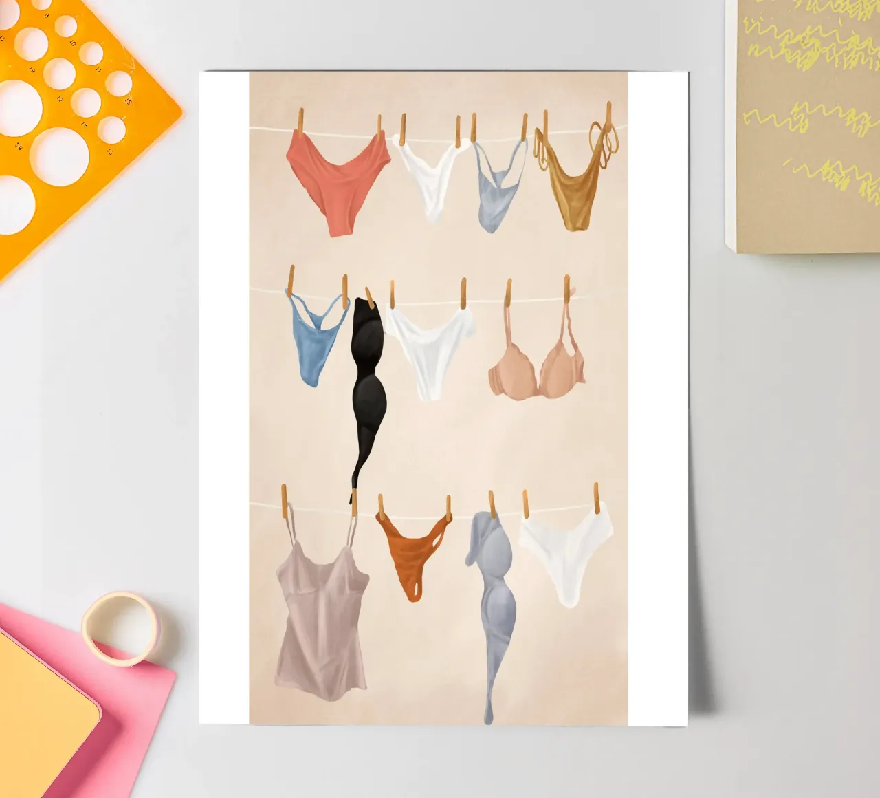 Underware sticker sheet by Flow Line