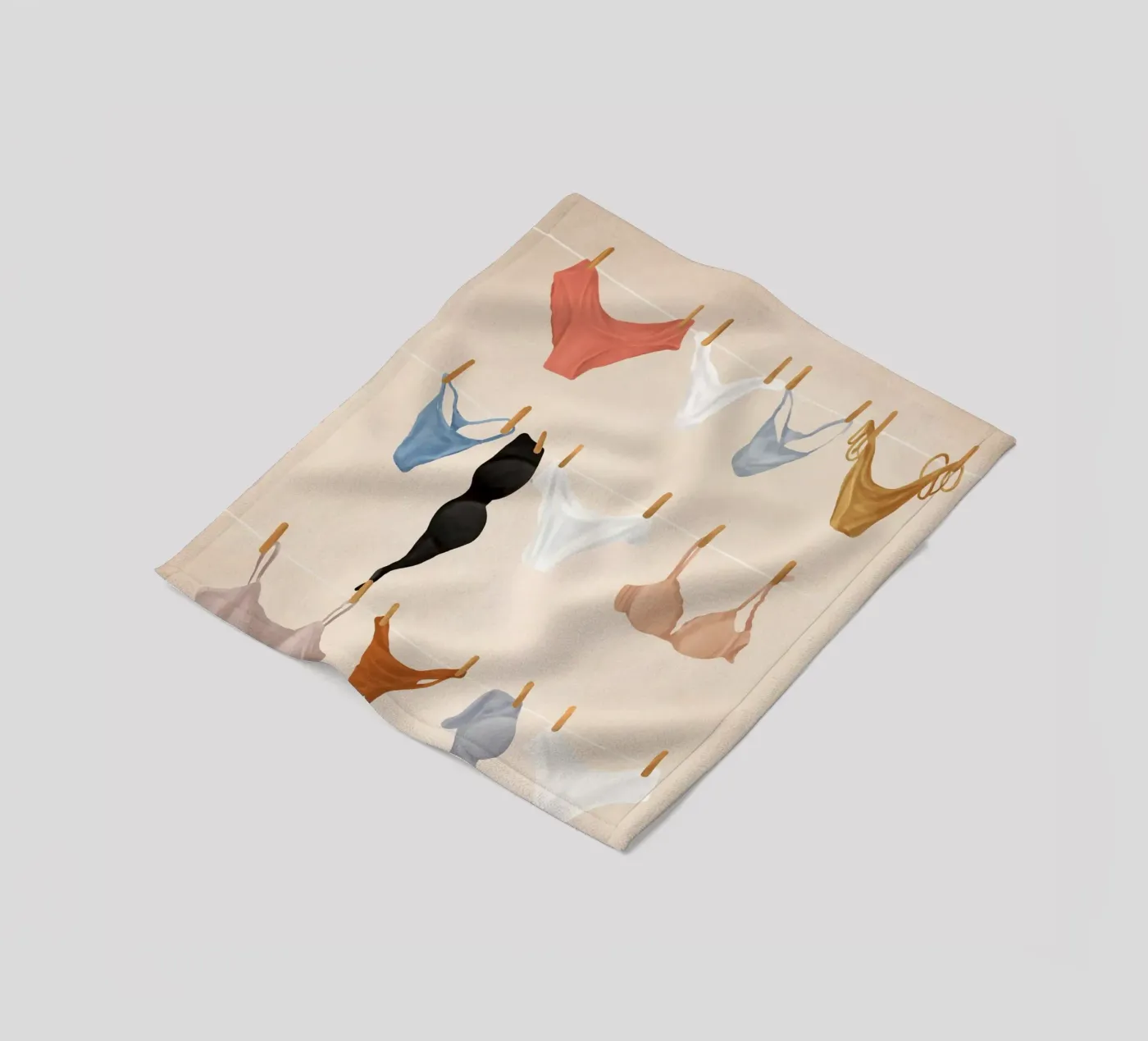 Underware plaid polaire de Flow Line