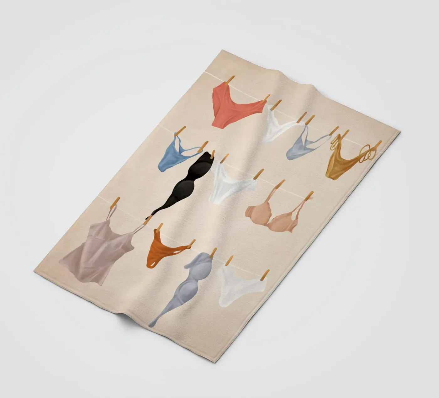 Underware plaid polaire de Flow Line