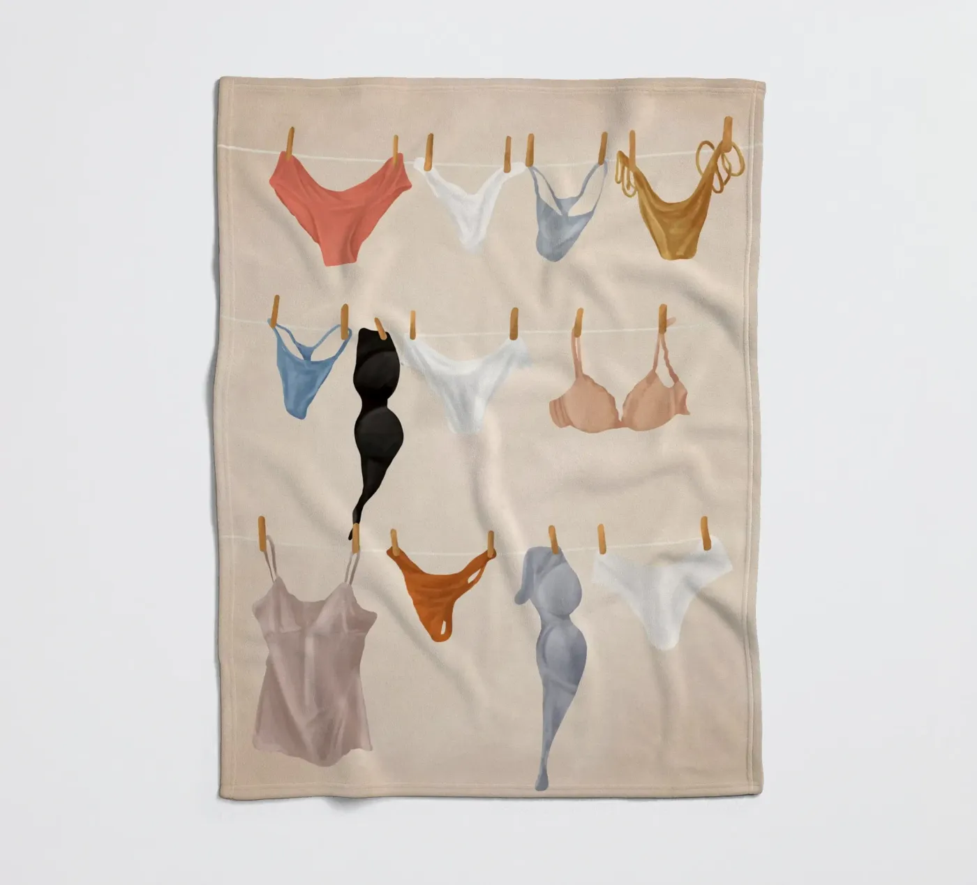Underware fleecedeken van Flow Line