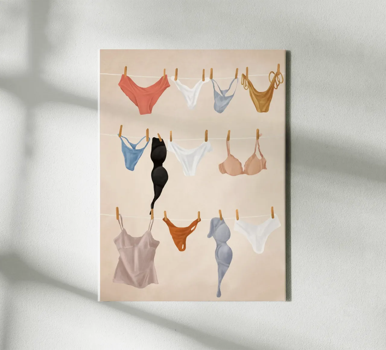 Underware tela con Cornice a cassetta da Flow Line