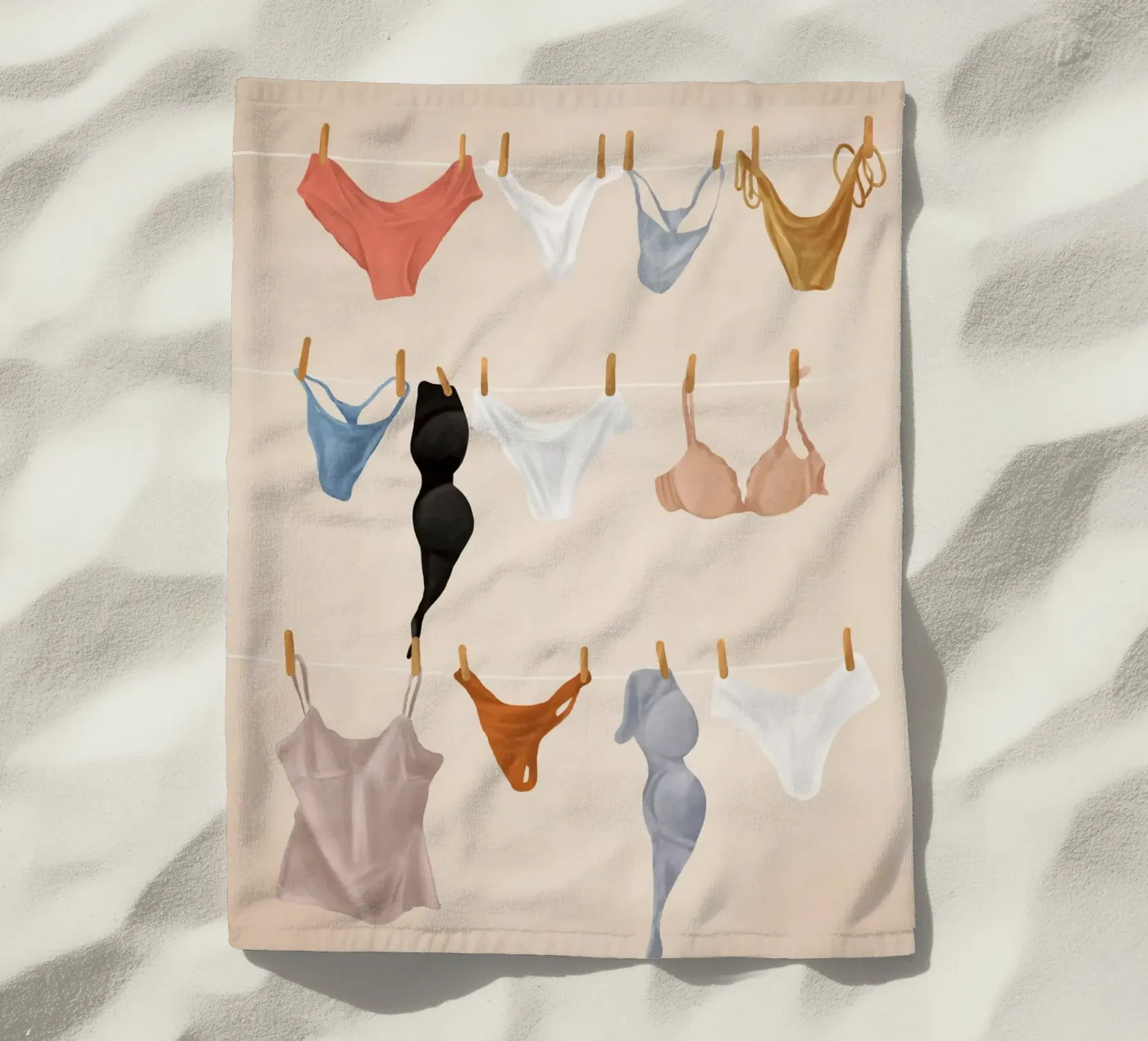 Underware strandhanddoek van Flow Line