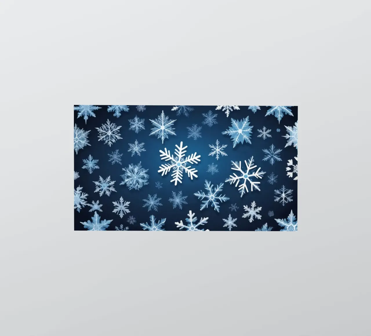 blue background featuring various intricate snowflake sticker by DesignDoodle