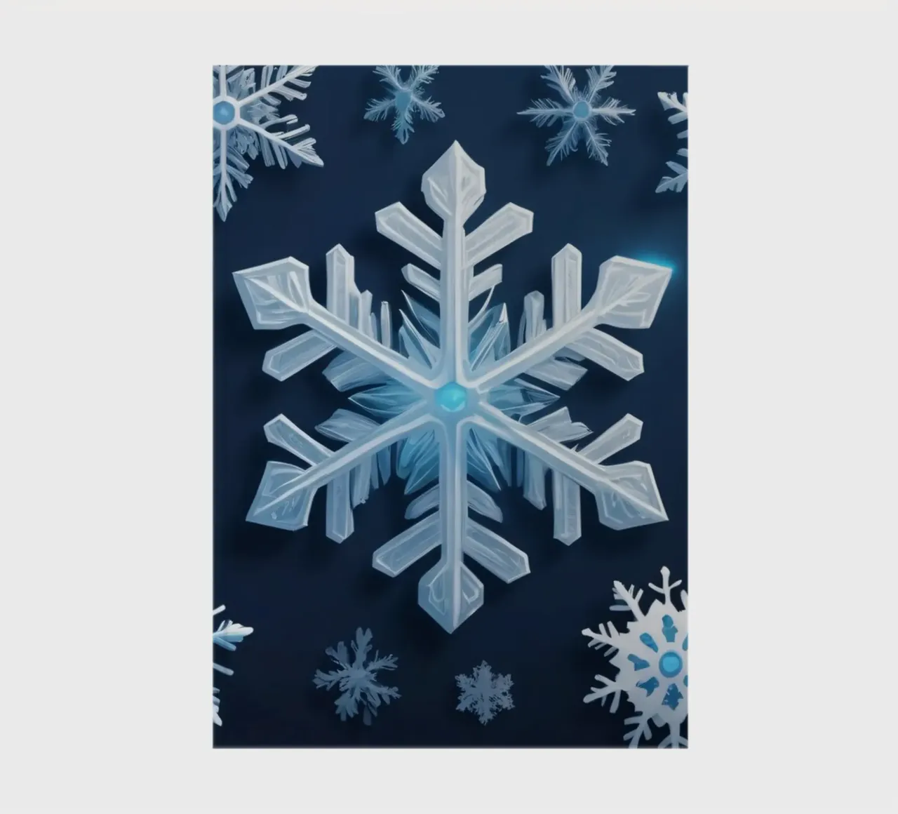 Colorful abstract snowflakes on a dark background notebook by DesignDoodle