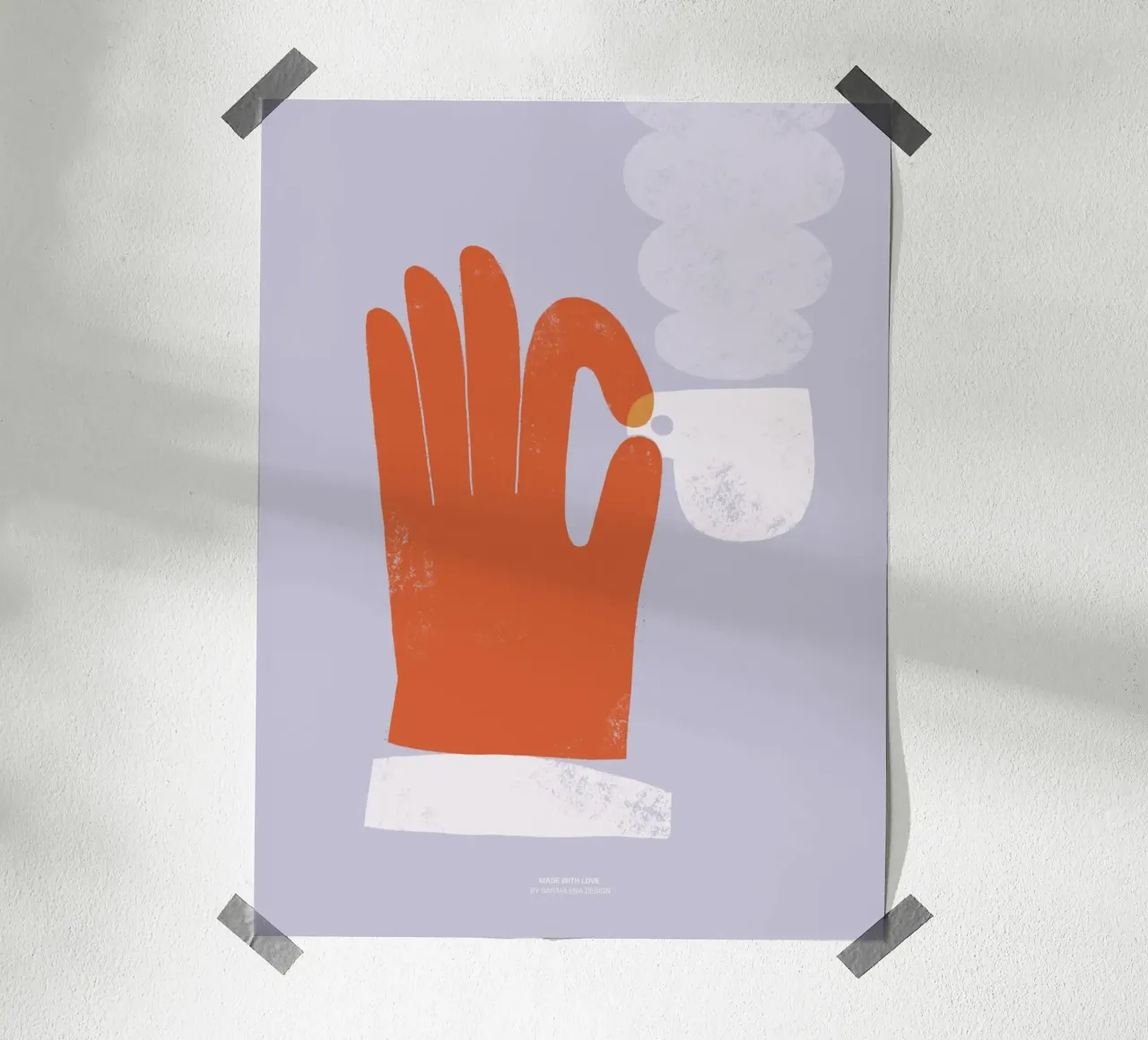 CAFFÈ ESPRESSO A MANO poster da sarahlenadesign