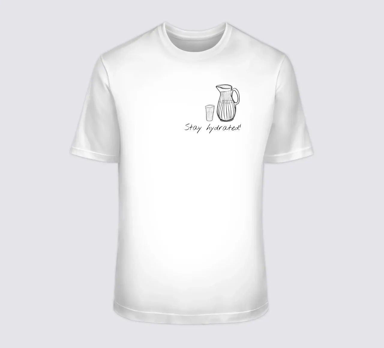 bere più acqua t-shirt da words-in-frames