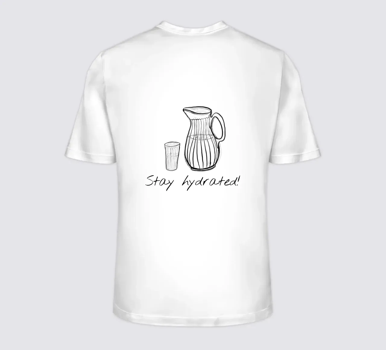 bere più acqua t-shirt da words-in-frames