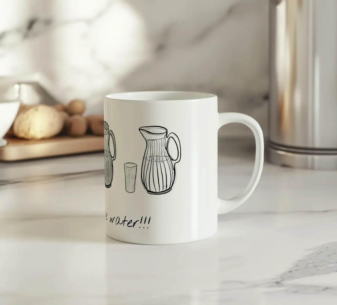 bere più acqua tazza in ceramica da words-in-frames