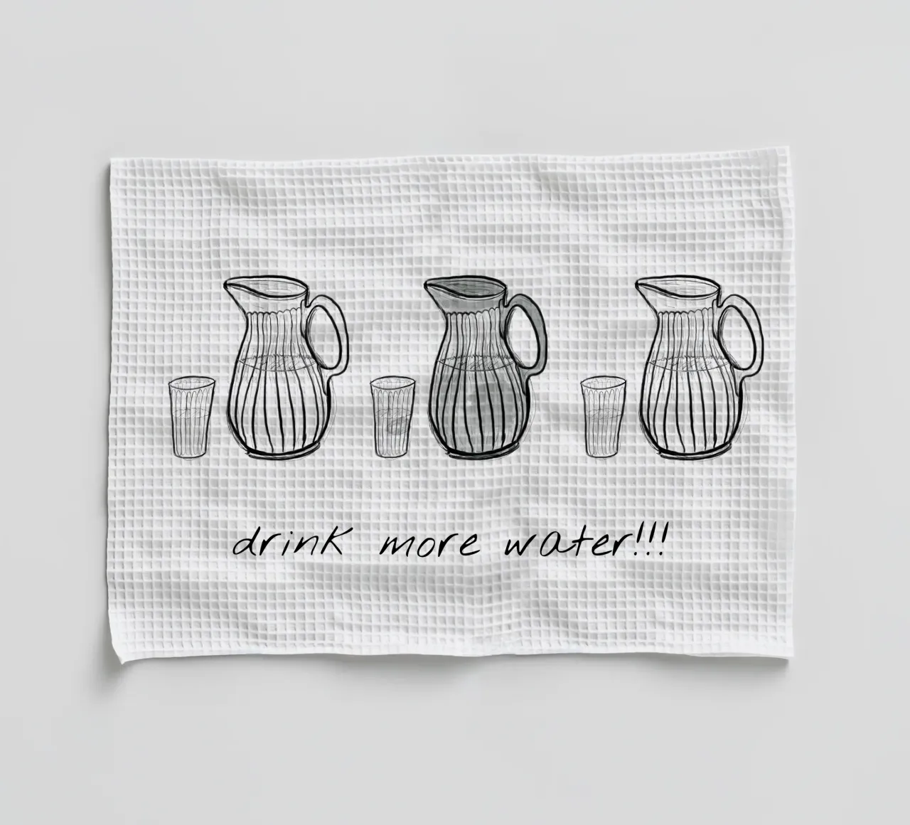 bere più acqua canovaccio da cucina da words-in-frames