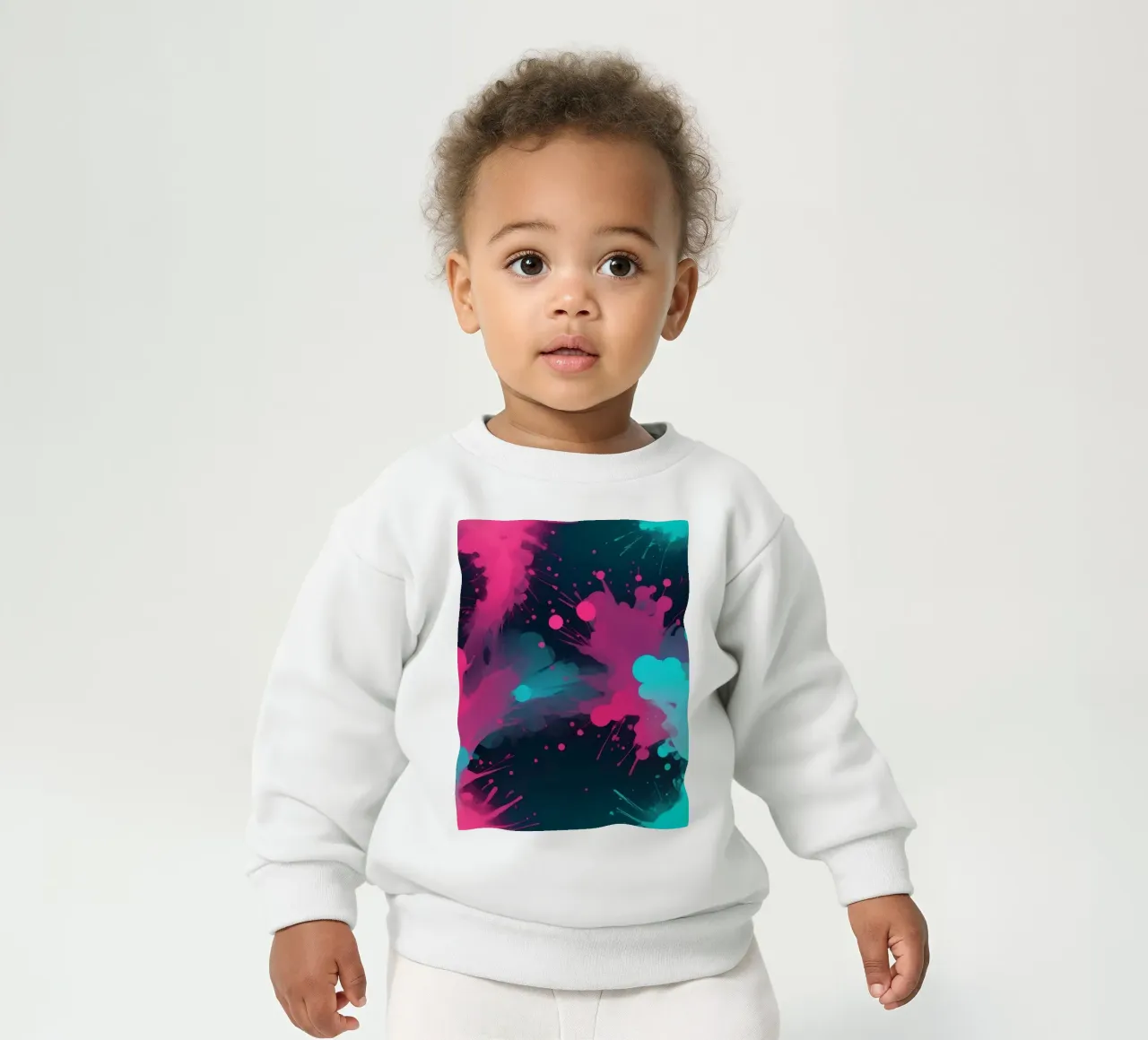 design astratto con colori vivaci e forme fluide felpa neonato da DesignDoodle