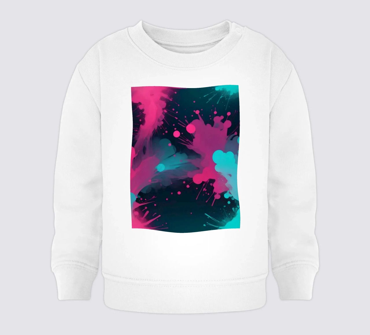 design astratto con colori vivaci e forme fluide felpa neonato da DesignDoodle