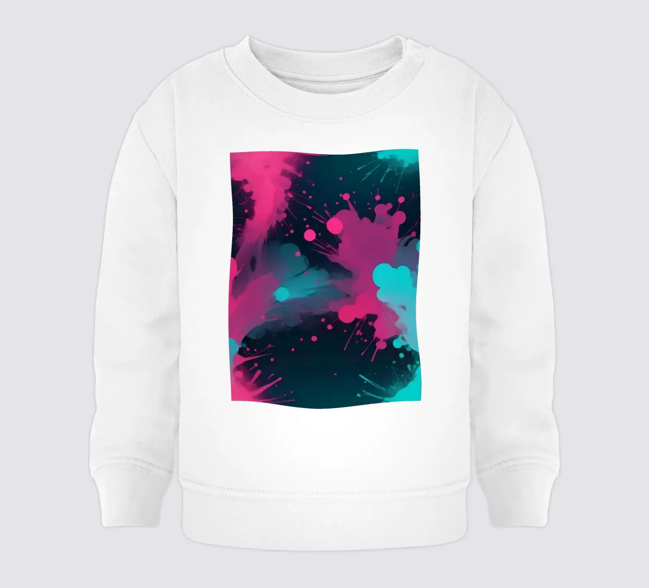 design astratto con colori vivaci e forme fluide felpa neonato da DesignDoodle