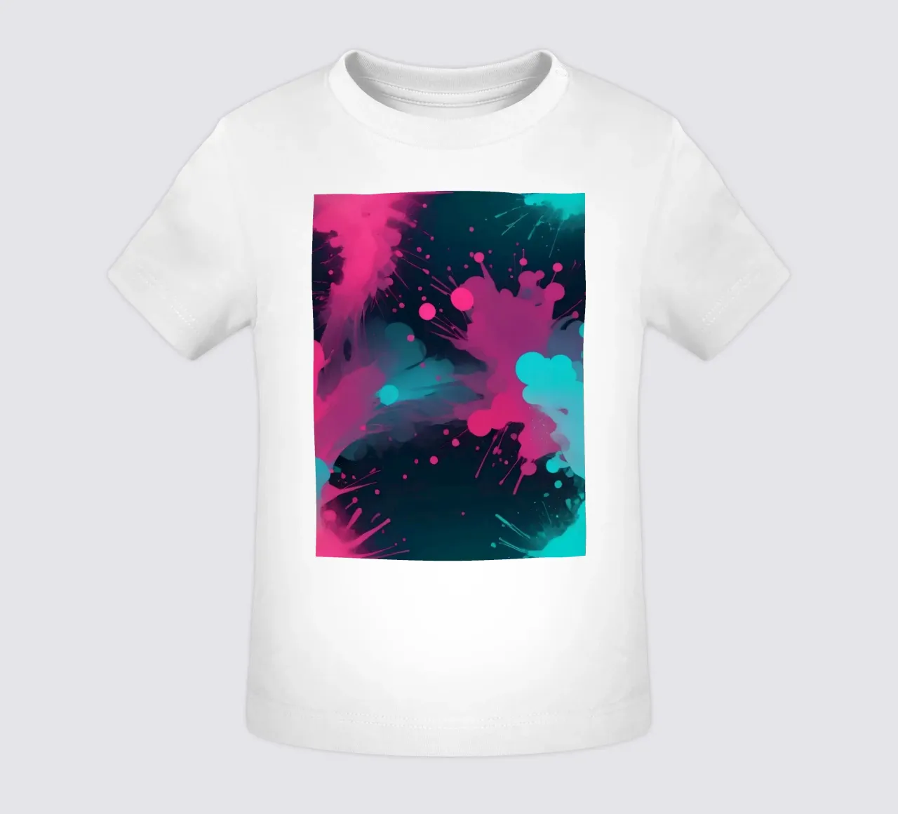 design astratto con colori vivaci e forme fluide maglietta neonato da DesignDoodle