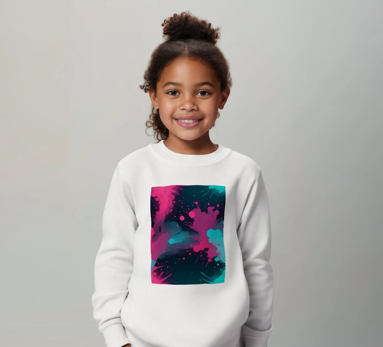 design astratto con colori vivaci e forme fluide felpa bambino da DesignDoodle