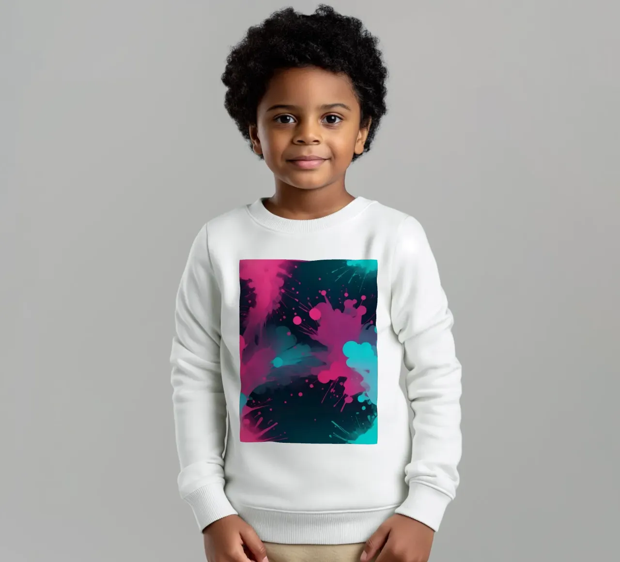 design astratto con colori vivaci e forme fluide felpa bambino da DesignDoodle