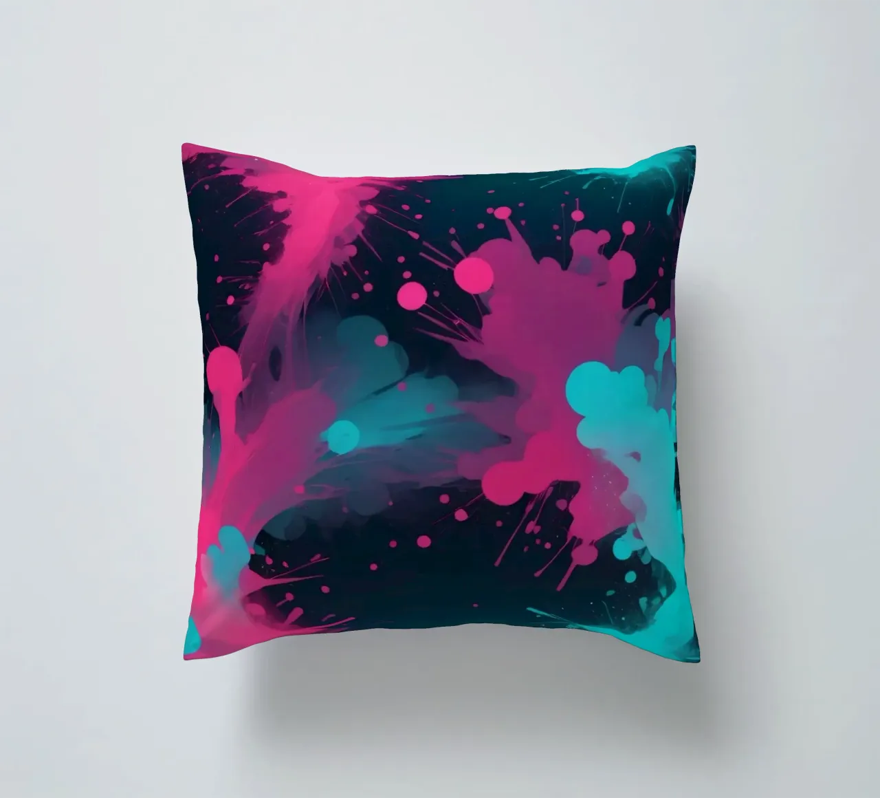 design astratto con colori vivaci e forme fluide cuscino da DesignDoodle