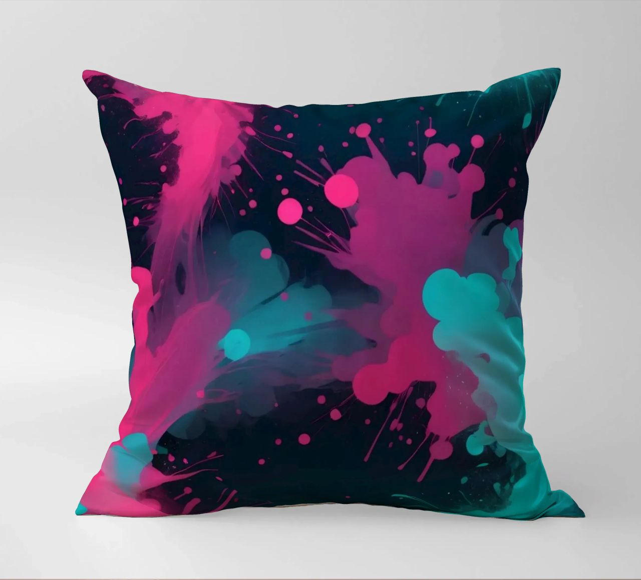 design astratto con colori vivaci e forme fluide cuscino da DesignDoodle