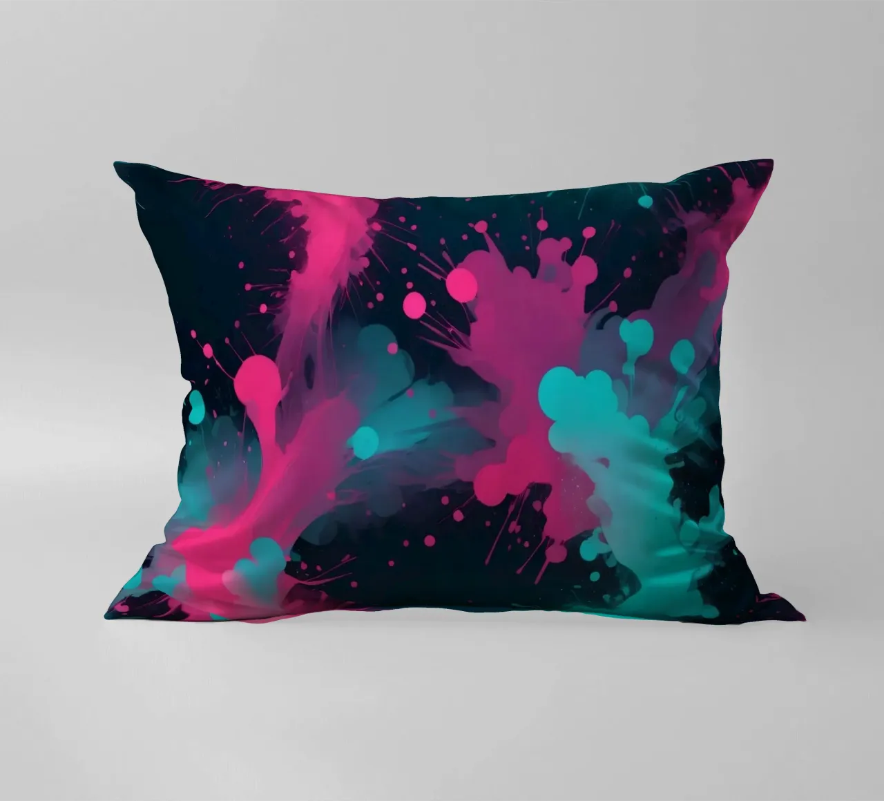 design astratto con colori vivaci e forme fluide cuscino da DesignDoodle