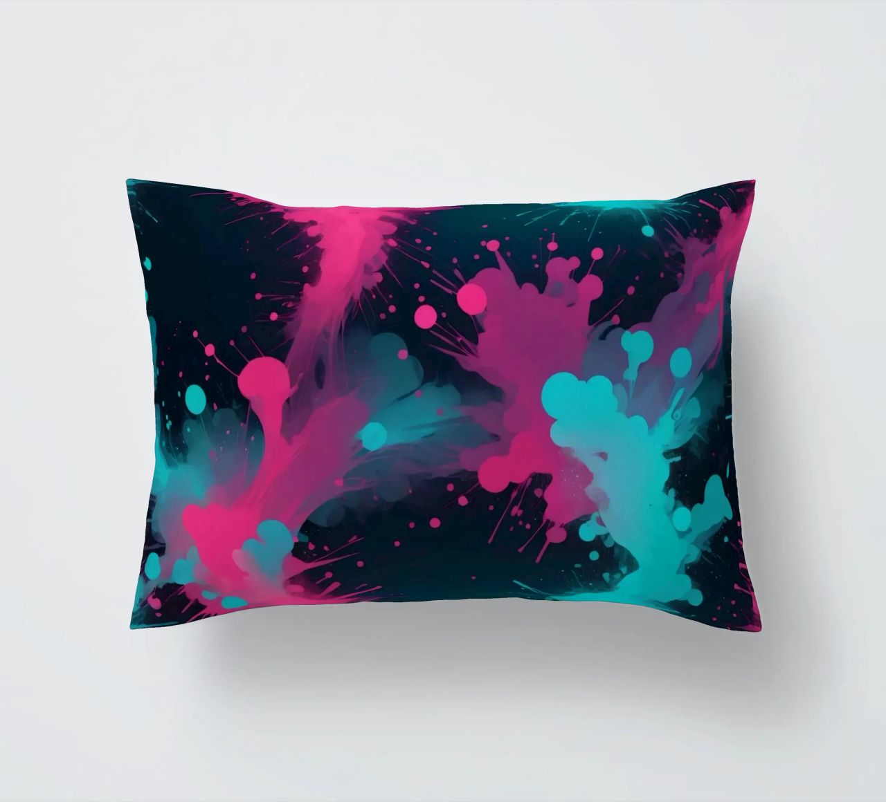 design astratto con colori vivaci e forme fluide cuscino da DesignDoodle