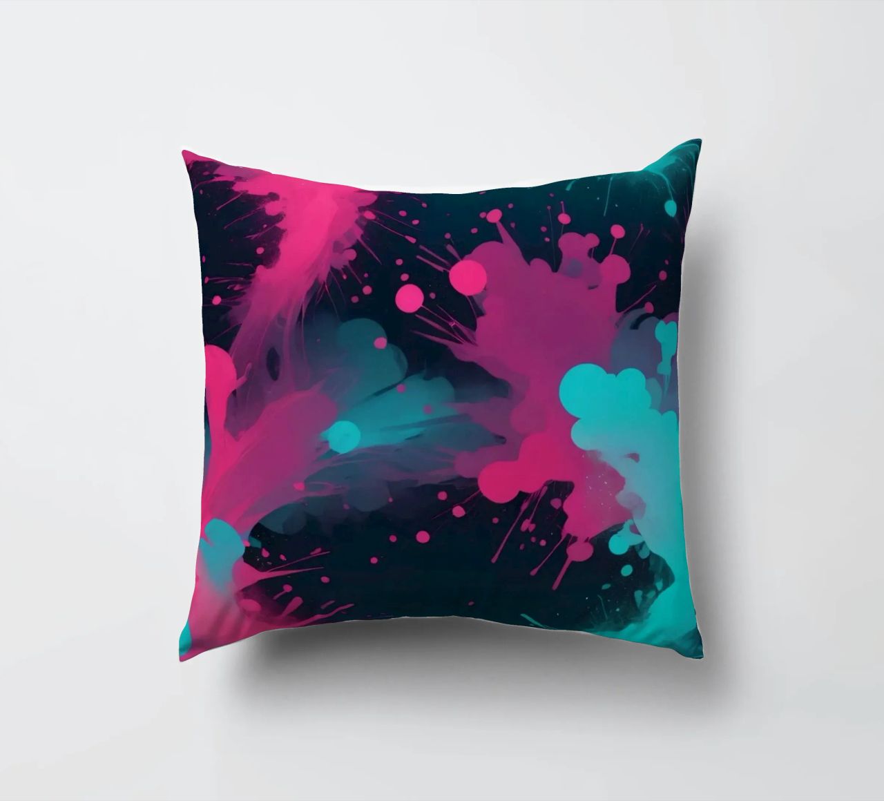 design astratto con colori vivaci e forme fluide cuscino da DesignDoodle