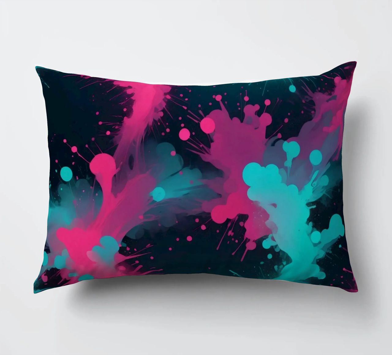 design astratto con colori vivaci e forme fluide cuscino da DesignDoodle