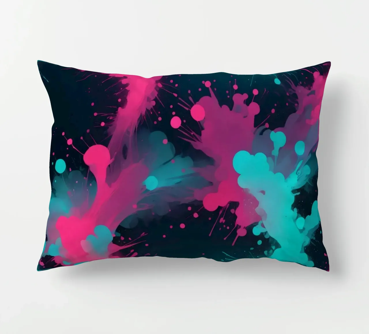 design astratto con colori vivaci e forme fluide cuscino da DesignDoodle