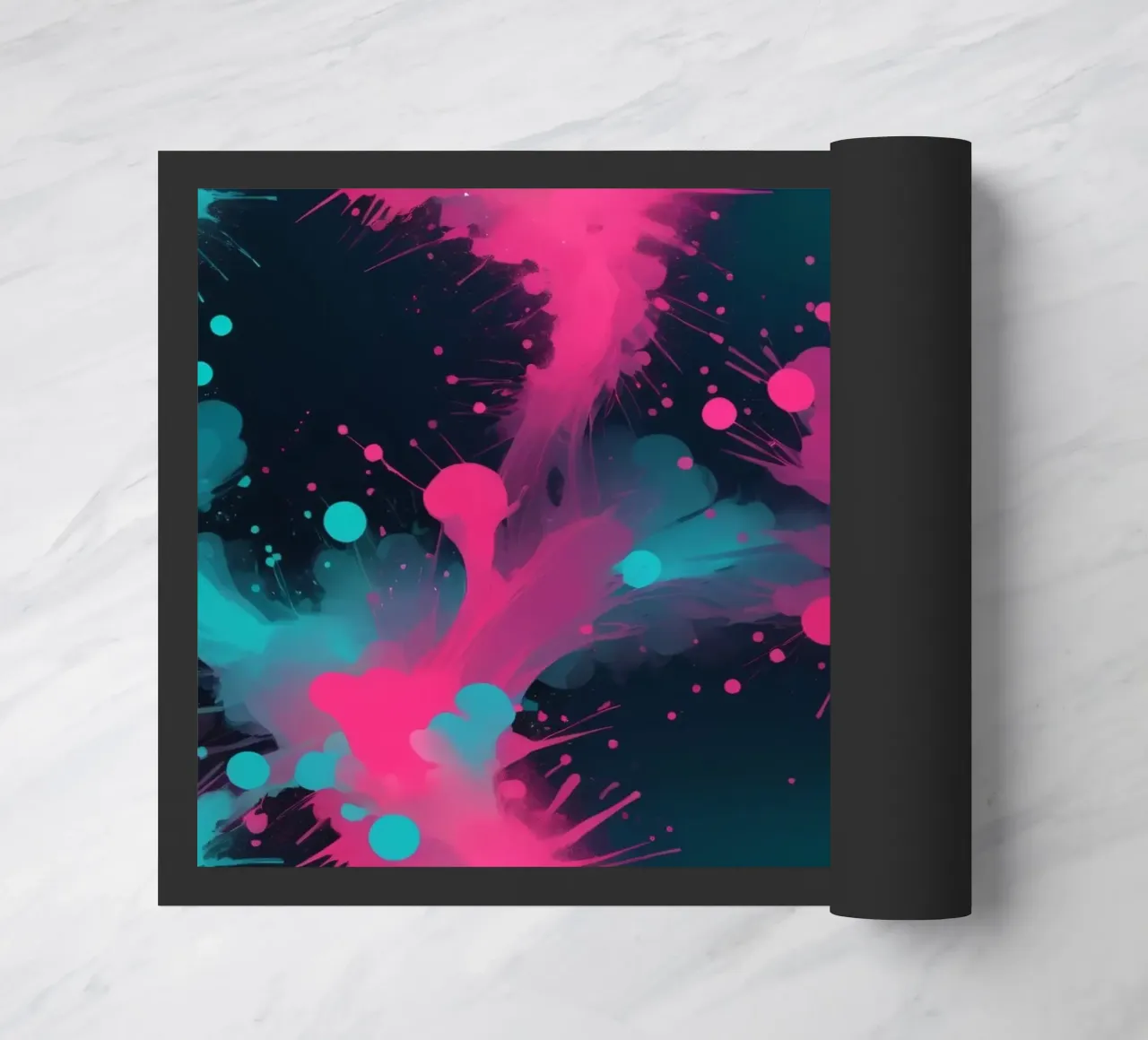 design astratto con colori vivaci e forme fluide zerbino da DesignDoodle