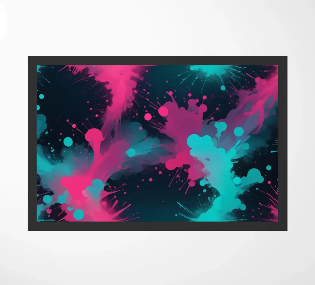 design astratto con colori vivaci e forme fluide zerbino da DesignDoodle