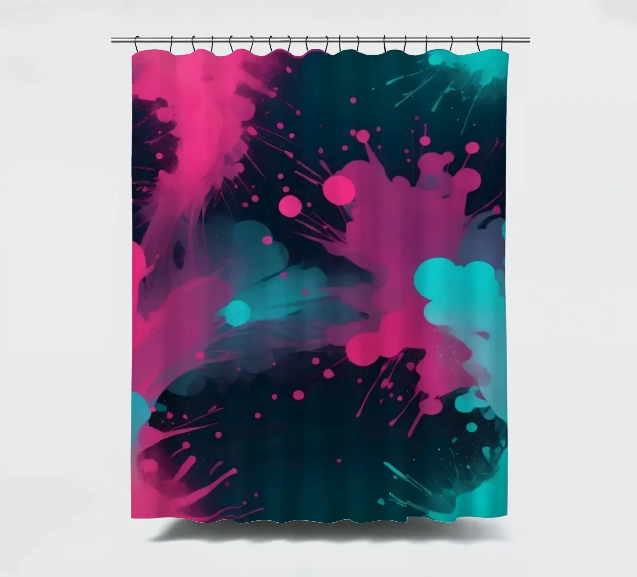 design astratto con colori vivaci e forme fluide tenda da doccia da DesignDoodle