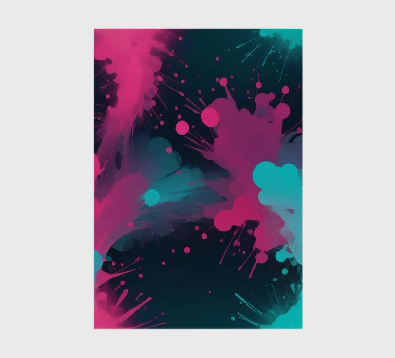 abstract design showcasing bold colors and fluid shapes notebook by DesignDoodle