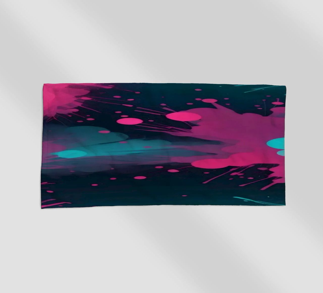design astratto con colori vivaci e forme fluide telo mare da DesignDoodle