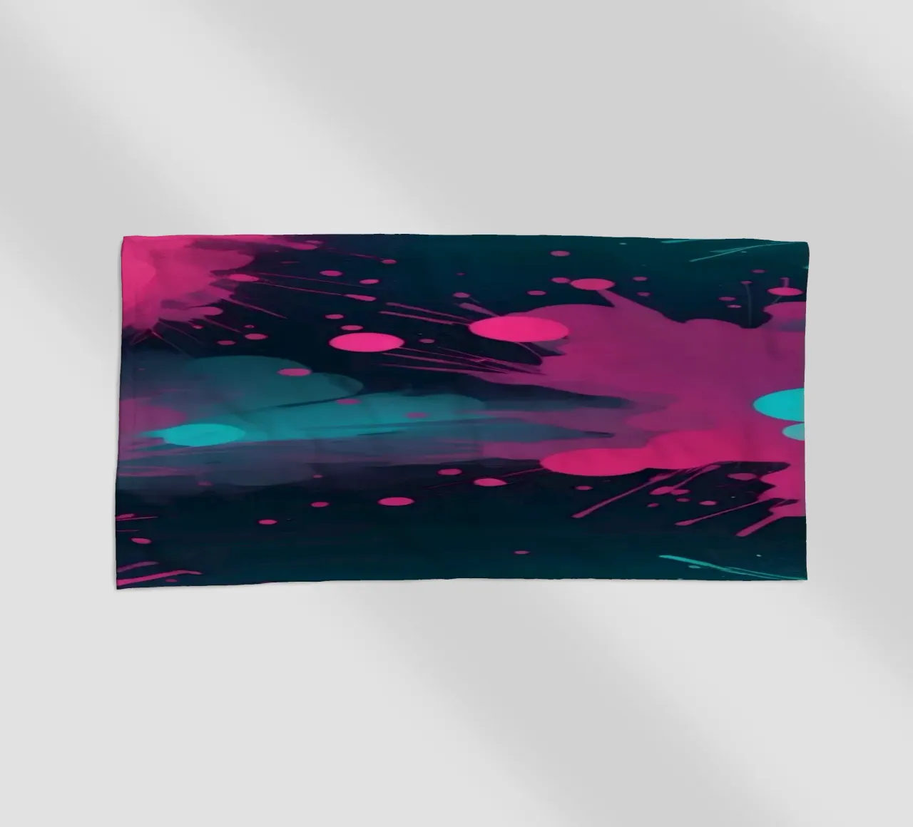 design astratto con colori vivaci e forme fluide telo mare da DesignDoodle