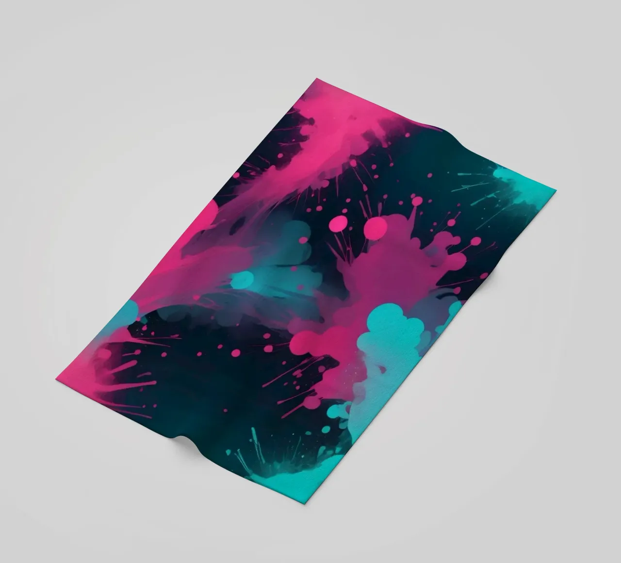 design astratto con colori vivaci e forme fluide telo mare da DesignDoodle