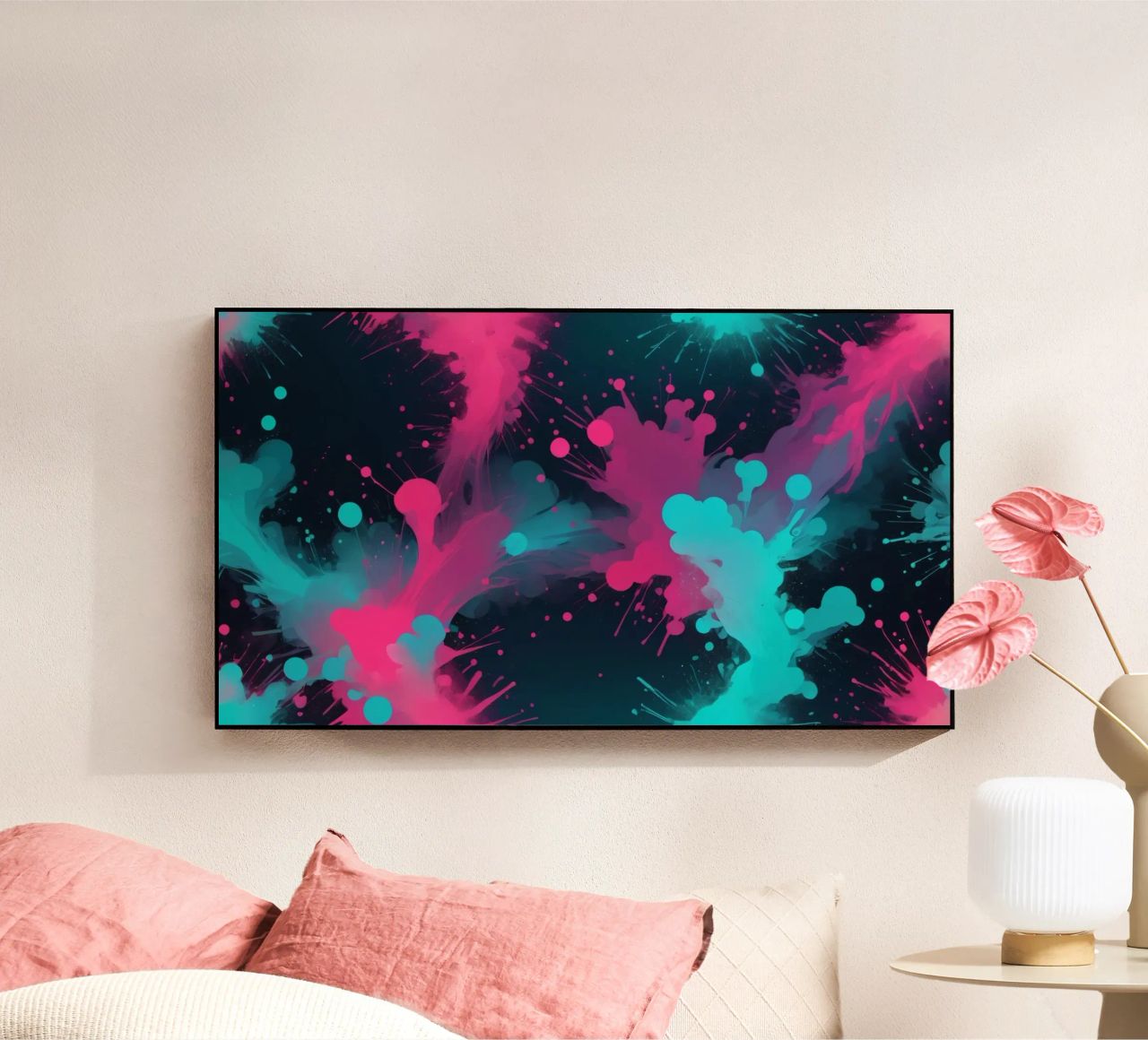 design astratto con colori vivaci e forme fluide plexiglass da DesignDoodle
