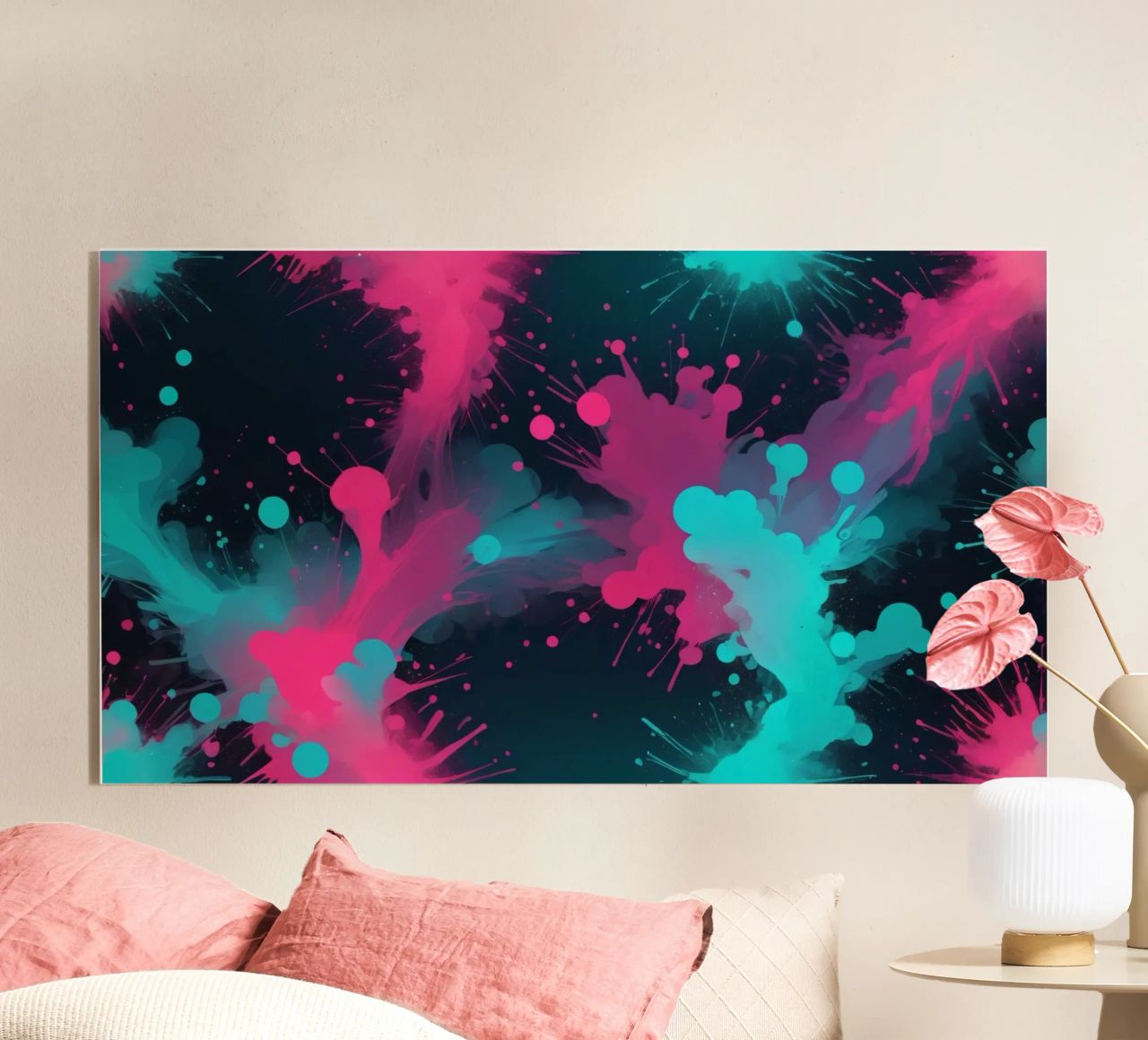 design astratto con colori vivaci e forme fluide plexiglass da DesignDoodle