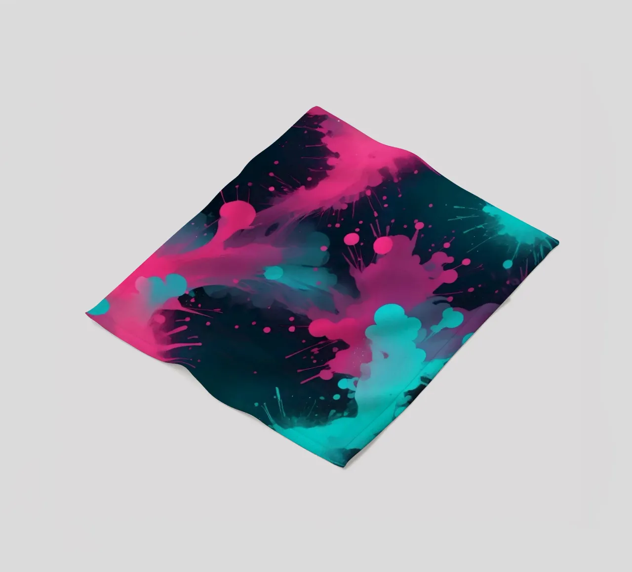 design astratto con colori vivaci e forme fluide coperta in pile da DesignDoodle