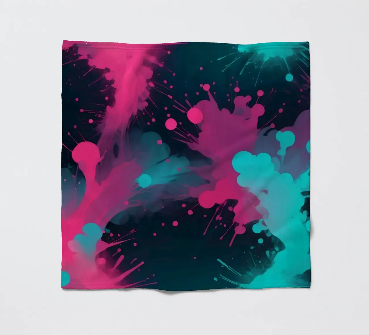 design astratto con colori vivaci e forme fluide coperta in pile da DesignDoodle