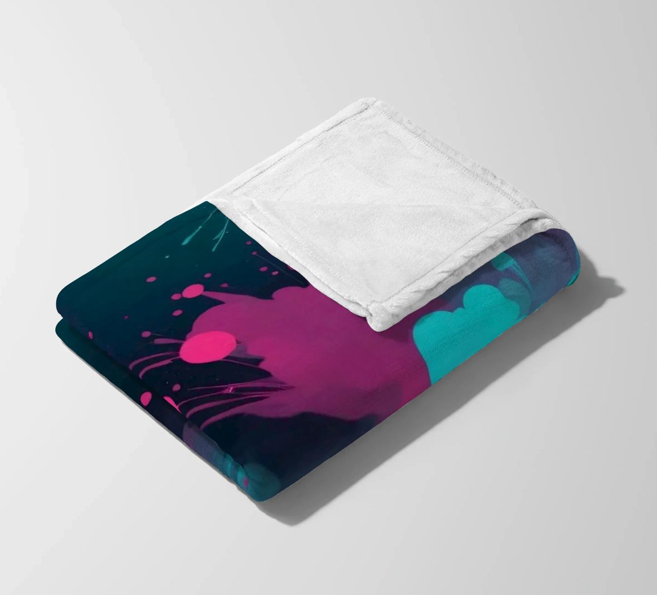 design astratto con colori vivaci e forme fluide coperta in pile da DesignDoodle