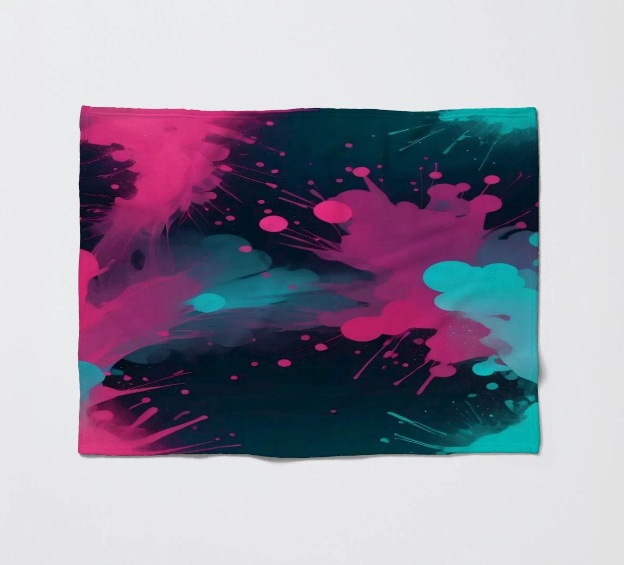 design astratto con colori vivaci e forme fluide coperta in pile da DesignDoodle