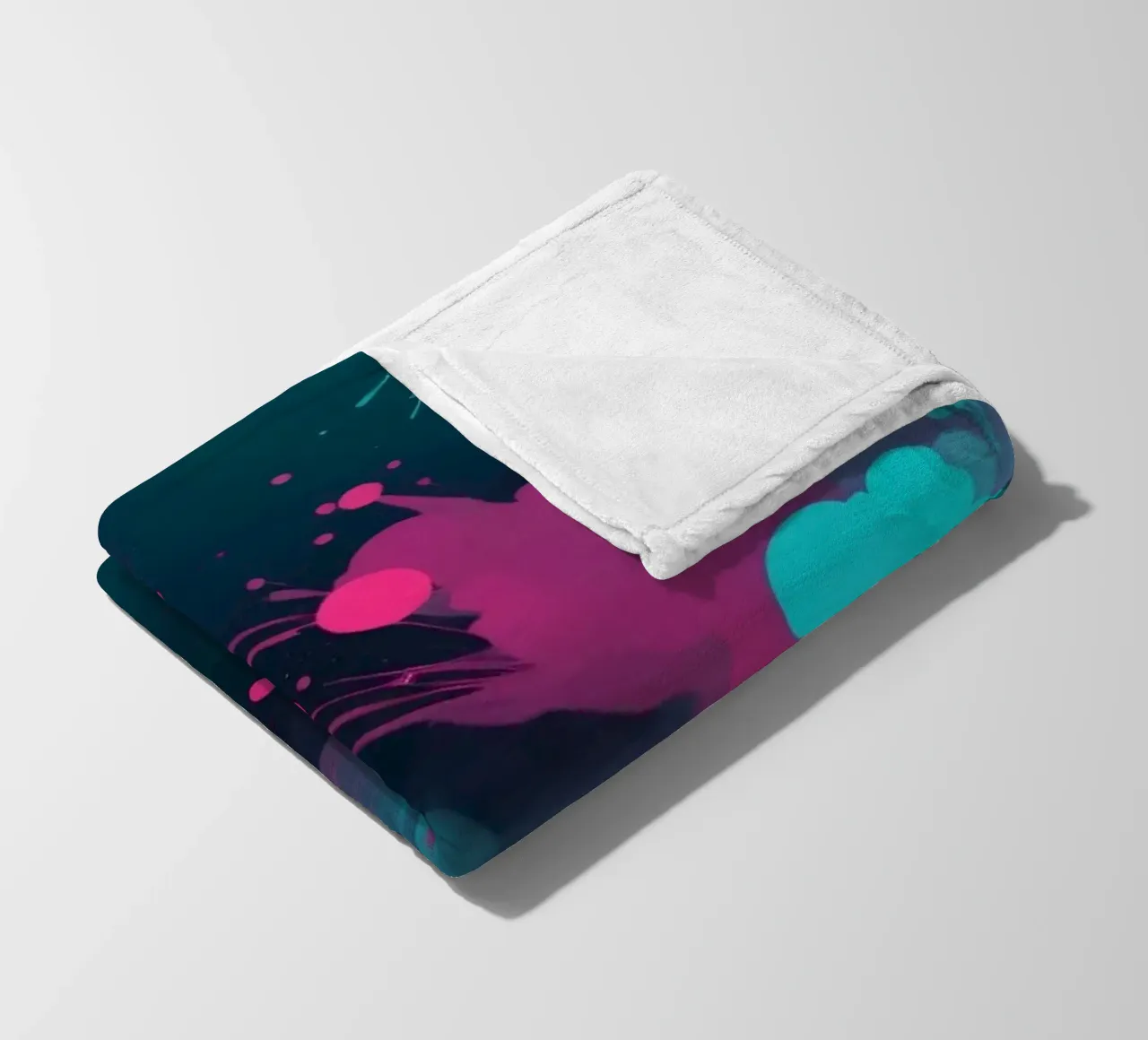 design astratto con colori vivaci e forme fluide coperta in pile da DesignDoodle