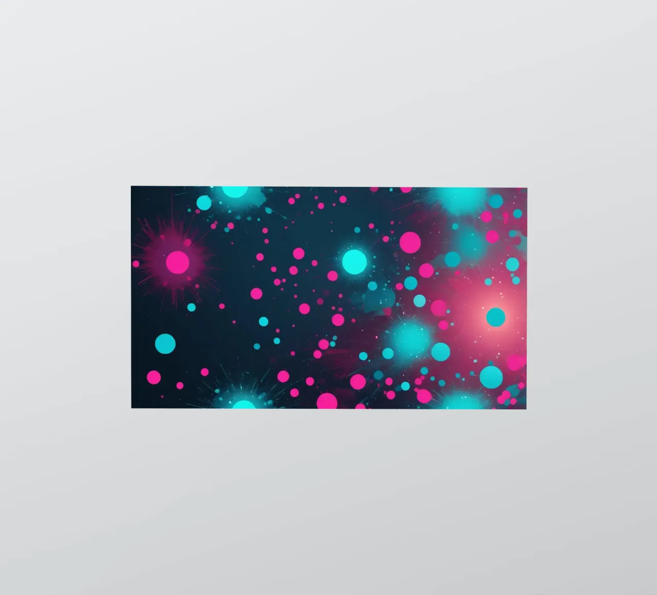 Vibrant abstract design featuring dynamic circles and radian sticker by DesignDoodle