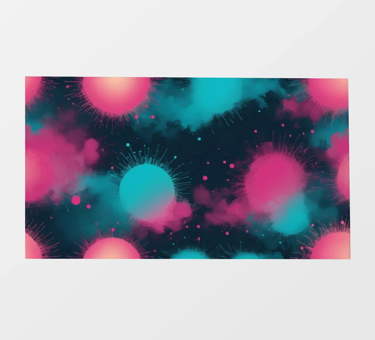 Colorful abstract background circles and soft clouds pvc cover by DesignDoodle